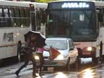 Caxienses enfrentaram chuva na manh desta quarta-feira