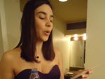 Fernanda Moro antes da cerimnia