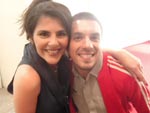 Atores confraternizam antes da premiao