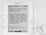 Mude de pgina usando a tecla &quot;Next Page&quot; para ir  prxima pgina, ou use &quot;Prev Page&quot;, no canto oposto, para voltar