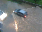 Enxurrada na Rua Siderpolis, Bairro Itoupava Norte