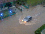 Enxurrada na Rua Siderpolis, Bairro Itoupava Norte