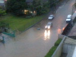 Enxurrada na Rua Siderpolis, Bairro Itoupava Norte