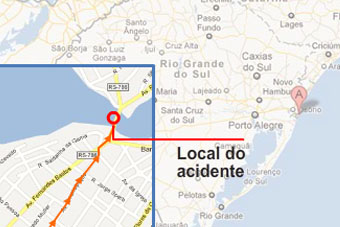 Acidente na ponte Tramandaí-Imbé: veja o trajeto feito pelo motorista