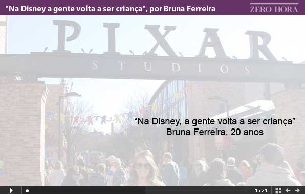 "Na Disney a gente volta a ser criança", por Bruna Ferreira