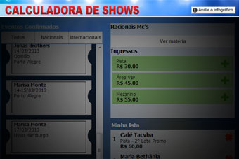 Calculadora de Shows