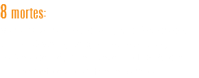 8 mortes:
Maria Oliveira de Andrade, André Andrade, Gilmar Cezério, Sérgio Inácio da Silva, Rafaela de Ré, Irineu Severino Luz, Andre Hioppe Neto e Jonas Freire Barbosa.