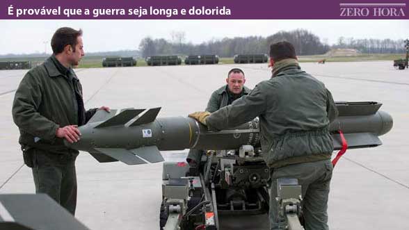 "É provável que a guerra seja longa e dolorida"