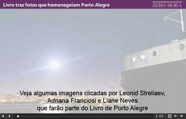 Livro traz fotos que homenageiam Porto Alegre