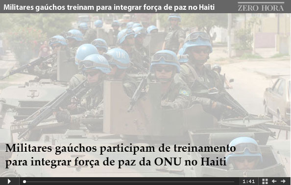 Militares gaúchos treinam para integrar força de paz no Haiti