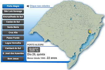 Frio em março