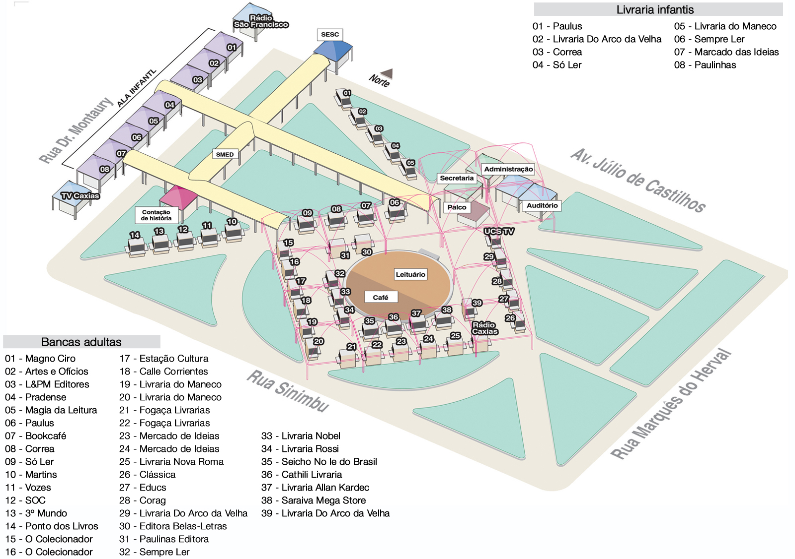 Programação da Feira do Livro Caxias do Sul 2015