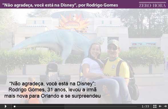 "Não agradeça, você está na Disney", por Rodrigo Gomes