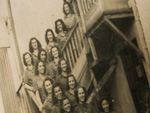 Foto de Acervo do Museu Gazola onde mostra trabalhadoras da Gazola